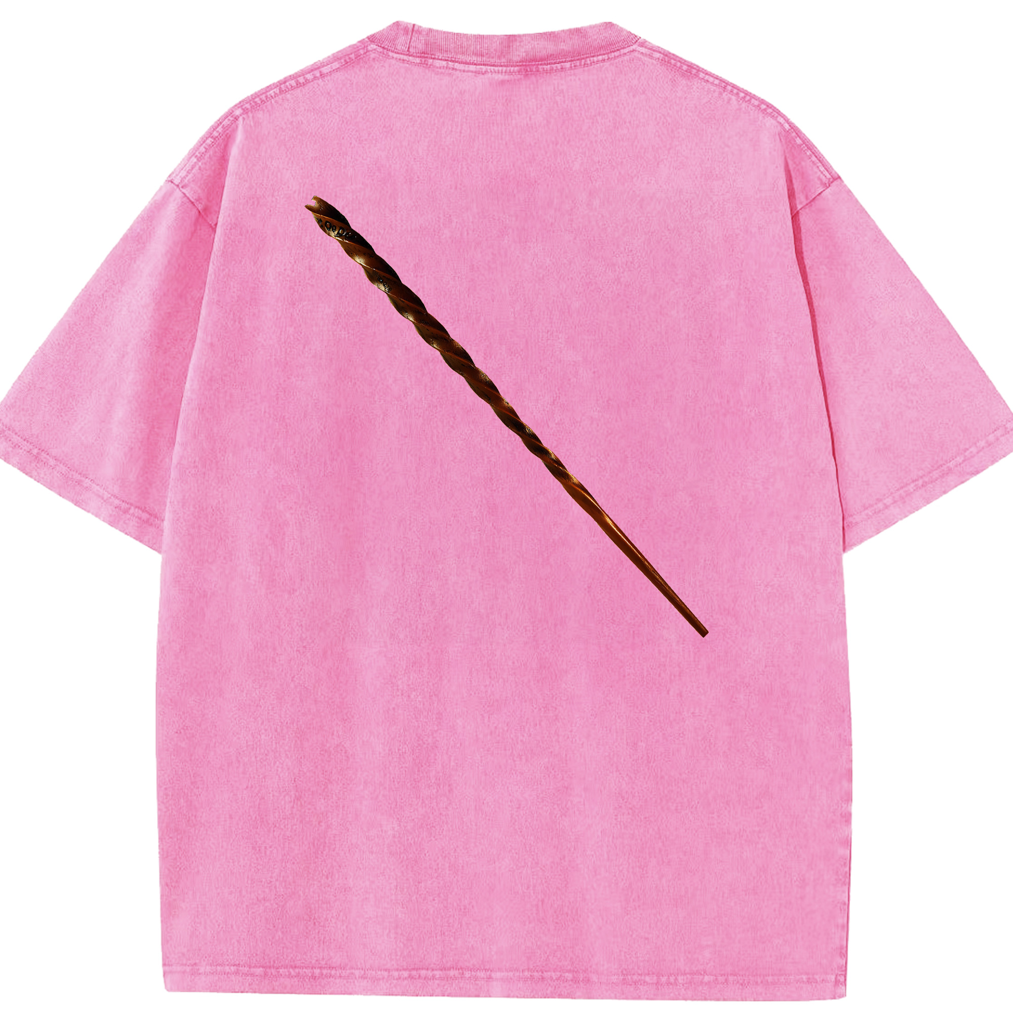 （画像用） Harry Potter ハリー・ポッターシリーズ 綿100% ヴィンテージ風 半袖Tシャツ（背面プリント）